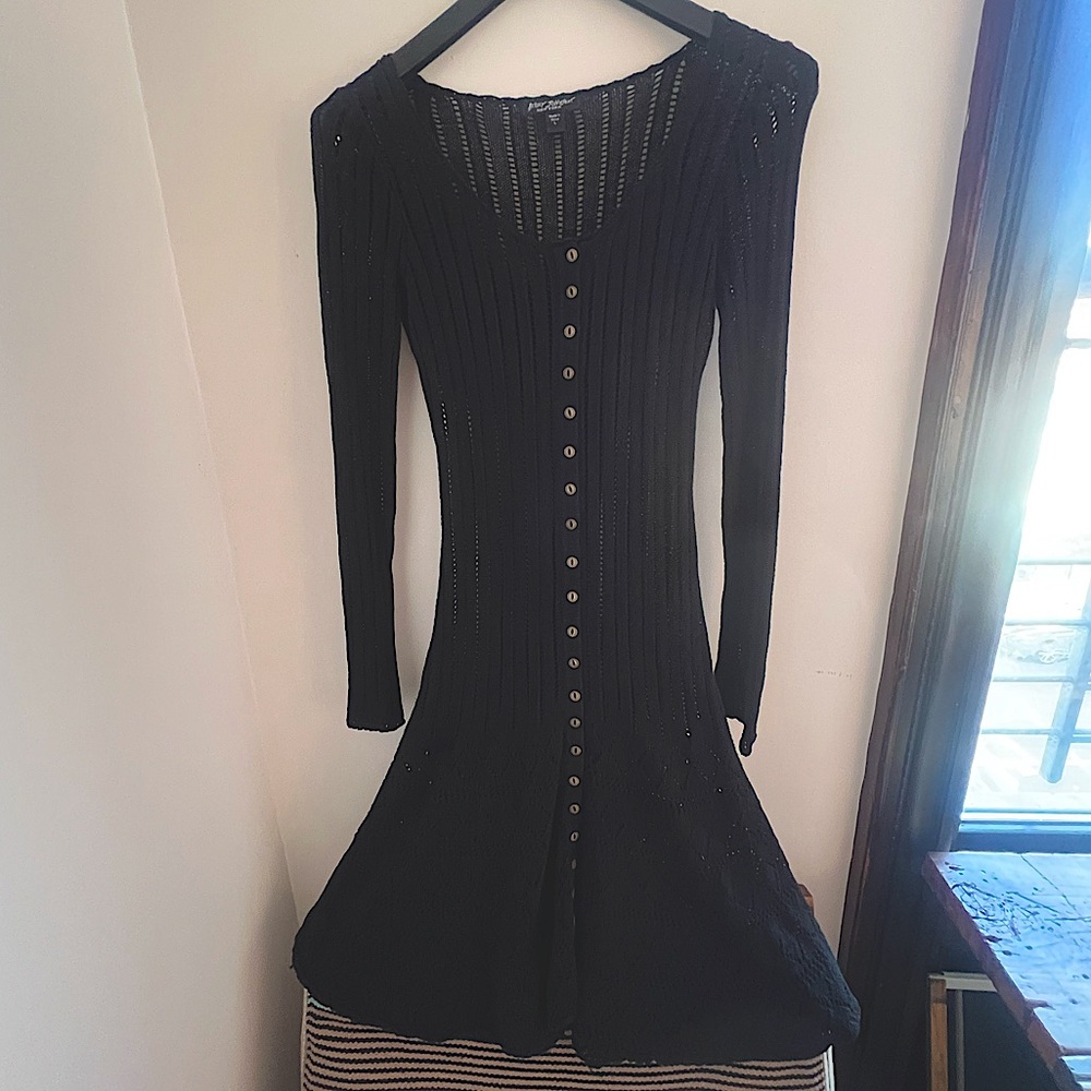 Vintage Betsy Johnson crochet long cardigan dress 🖤